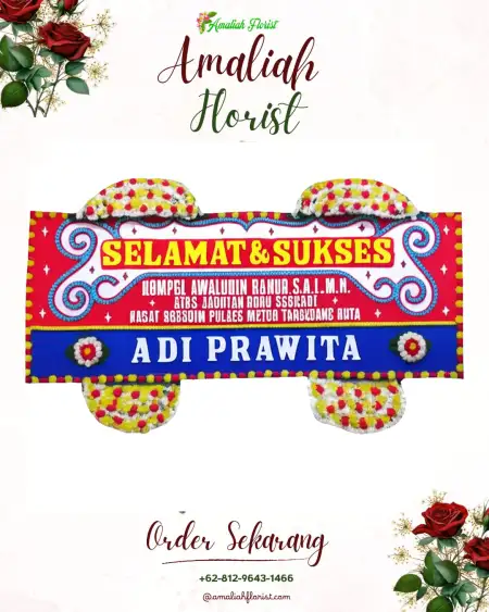 Papan Bunga Ucapan Selamat Pengabuan